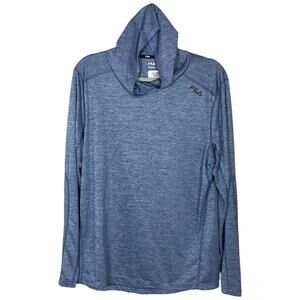 151. Fila Live in Motion Hoodie - Size Large - Blue - Comfy & Sporty